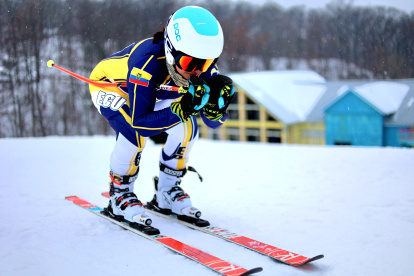 La deportista practicó en Estados Unidos, donde reside. Participará en slalom gigante femenino el 7 de febrero, a las 10:15 de China (21:15 de Ecuador del 6).