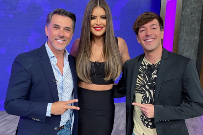 Vanessa con Sergio Mayer en "Venga la alegría".