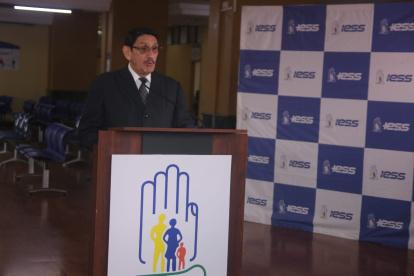 Nelson García, director general del Instituto Ecuatoriano de Seguridad Social.