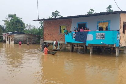 Algunos barrios quedaron bajo el agua en varias localidades.