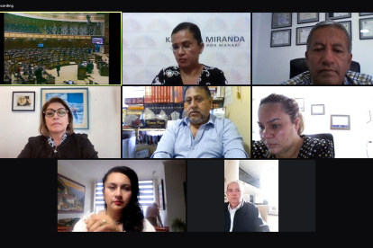 Modalidad. El pleno de la Asamblea Nacional retomó las jornadas semipresenciales por los contagios.