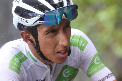 Fotografía de archivo del ciclista colombiano Egan Bernal.