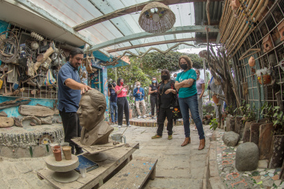 Actividades. En la casa museo se dictan talleres de escultura y pintura.