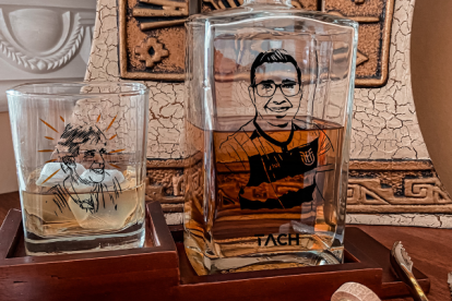 Botella personalizada de Artist Tach.