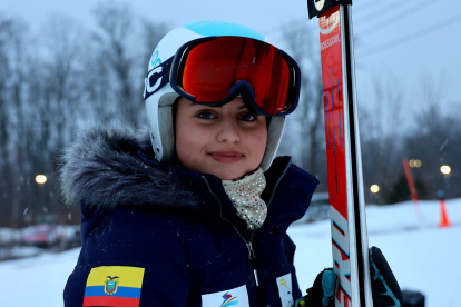 Sarah Escobar es la primera ecuatoriana en unos Juegos Olímpicos de Invierno.