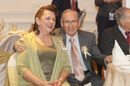 Mariquita Noboa junto a su esposo Óscar Bonilla, con quien procreó dos hijos.