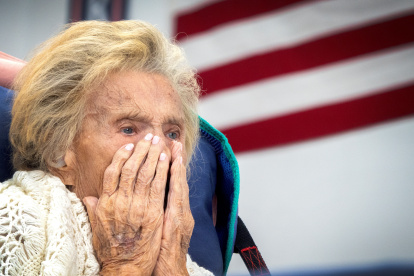 Fanny Steinmetz, de 99 años, sobreviviente del campo de concentración de Auschwitz