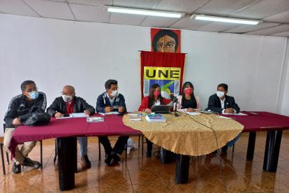 Sesión. La UNE se reunió este sábado 5 de febrero de 2022.