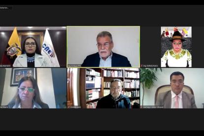 Los cinco integrantes del CNE que estuvieron en la sesión virtual de este 7 de febrero aprobaron el calendario.