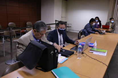 Resolución. Marcelo Ron, defensor del excontralor Pablo Celi, durante la audiencia cumplida el 24 de enero.