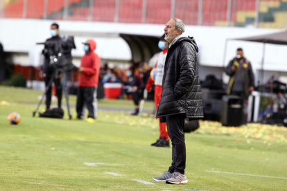 El entrenador de Liga de Quito, Pablo Marini, todavía no cierra el libro de pases para el primer semestre de 2022