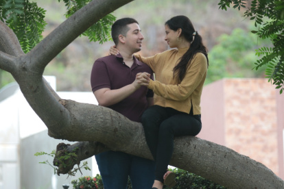Enamorados. La familia Peñaherrera disfrutará a lo grande su primer San Valentín como casados.
