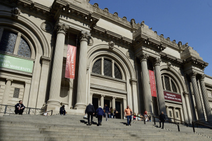 Ruta. Vista desde la clásica escalinata de la entrada principal del Museo Metropolitano de Arte de Nueva York.