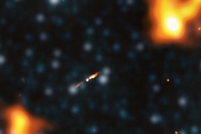 Imagen de la radiogalaxia recién descubierta