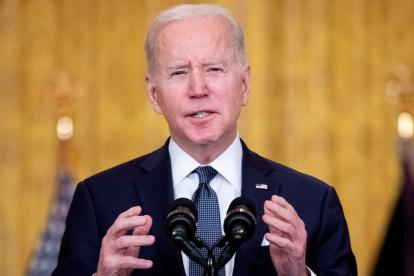 El presidente  de Estados Unidos Joe Biden, no crfee que Rusia retire sus tropas frente al territorio de Ucrania. /MICHAEL REYNOLDS