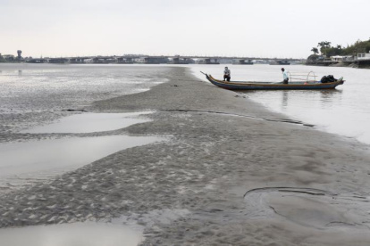 Proyecto. La historia del dragado del islote El Palmar, sobre el río Guayas, ha sufrido varios tropiezos.