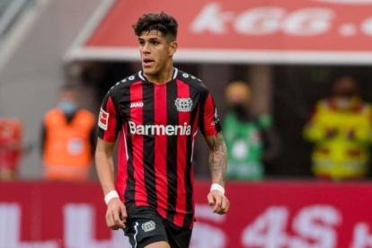 Piero Hincapié, defensa ecuatoriano, jugó como lateral izquierdo.