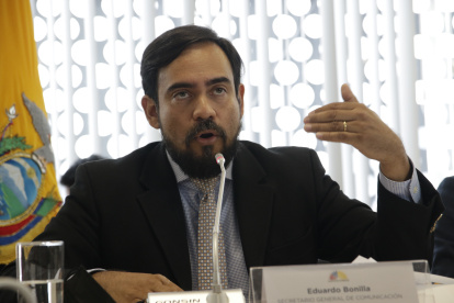 Eduardo Bonilla es el secretario general de Comunicación de la Presidencia.