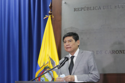 Carlos Jijón hizo los anuncios desde el Palacio de Carondelet