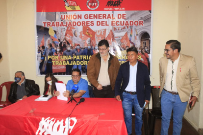 Acción. Los sindicalistas participarán mañana en un plantón en el IESS en la capital.