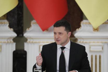 El presidente de Ucrania, Volodímir Zelenski.