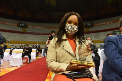 Neisi Dajomes, la halterista más destacada y la mejor deportista de Pichincha.