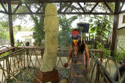 Brillo. La fotografía corresponde a meses previos a la emergencia sanitaria. El área en la que se ubica el monolito tenía mejor presentación.