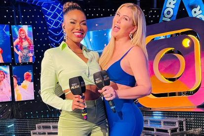 Carolina junto a Denisse Angulo en "Soy el mejor".