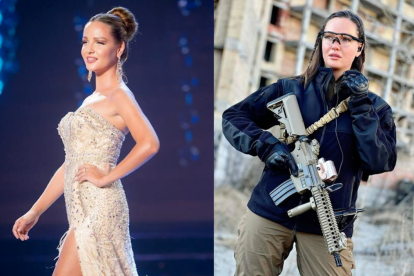 La ucraniana dejó los tacones y se puso las botas para regresar al ejército.