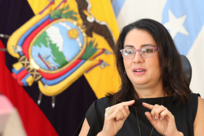 Carola Ríos, directora del Servicio Nacional de Aduana del Ecuador.