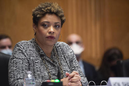 La directora en funciones de la oficina de presupuesto de la Casa Blanca, Shalanda Young, en una fotografía de archivo