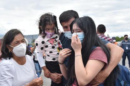 Referencial. Primer vuelvo humanitario que aterrizó este 4 de marzo en Quito.