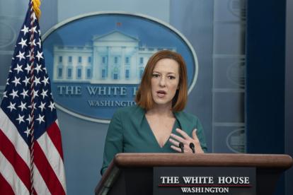 La portavoz de la Casa Blanca, Jen Psaki.