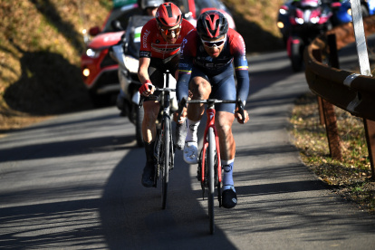 El ciclista tricolor Jonathan Narváez mostró su destreza y llegó en sexto lugar.