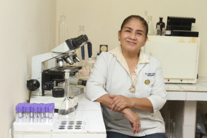 Nancy Guevara laboró en el Inspi en el procesamiento de pruebas de COVID-19 durante el 2020.