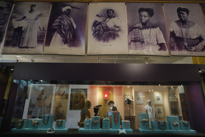 Fotografía de una sala de exposición el 14 de febrero de 2022, en el Museo Afro-Brasil de Sao Paulo (Brasil).