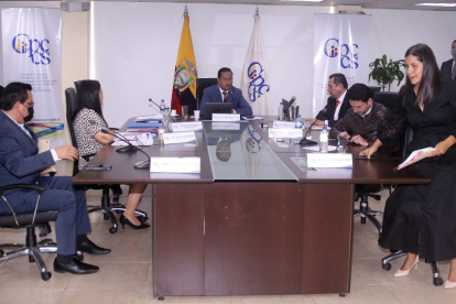 Postura. Sofía Almeida abandonó la sesión del pleno de Participación tras permanecer por casi dos horas.