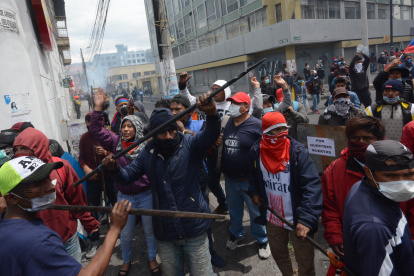 Movilización. En octubre de 2019, Quito vivió manifestaciones por la eliminación del subsidio a los combustibles.