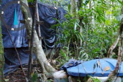 Hallazgo. Cerca de las viviendas se encontró la infraestructura.