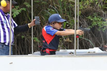 El pequeño Gabriell Petkov mientras cruzaba la primera pista del torneo que al final terminó liderando en la categoría Production Optics Súper Junior.