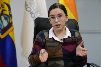 La secretaria de Derechos Humanos de Ecuador, Bernarda Ordóñez, en una fotografía de archivo.