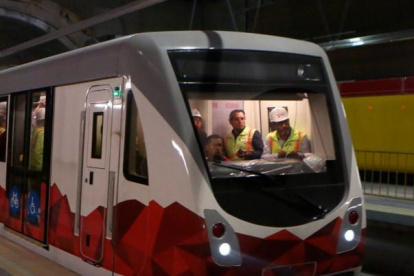 Foto de archivo que muestra cuando se hicieron pruebas con los vagones.