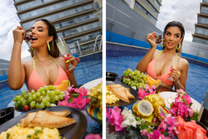 Dayanara en la sesión de fotos que le hizo Expresiones.