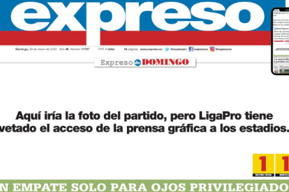 Portada Expreso del 20 de marzo de 2022.