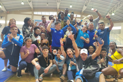 Parte de la delegación de Guayas que ganó el Nacional Senior el fin de semana pasado.
