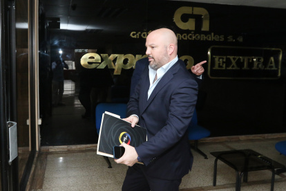 Miguel Ángel Loor, presidente de la LigaPro, en su visita a Diario EXPRESO.