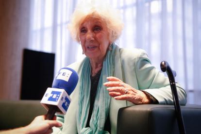 La titular de Abuelas de Plaza de Mayo, Estela de Carlotto, en una fotografía de archivo