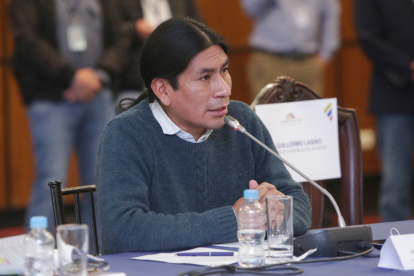 Comisión. El asambleísta Fernando Cabascango de Pachacutik preside la Comisión de Garantías Constitucionales