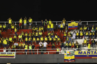 Los hinchas ecuatorianos en Paraguay.