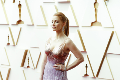 Jessica Chastain llega a la 94ª ceremonia anual de los Premios de la Academia en el Dolby Theatre de Hollywood, Los Ángeles (EE.UU.).